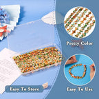 6 Strand Turquoise Spacer Beads Starfish Turtle Cross Leaf Butterfly Painted Beads Summer Ocean Loose Beads Crafts 8 Colors 13-17mm for DIY Bracelet Necklace Earring Jewelry Making - color: Mixed Color-A