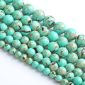 10MM 38PCS Peacock Blue Shell Turquoise Spacer Loose Beads for Jewelry Making DIY Bracelet Necklace - color: Peacock Blue Shell Turquoise, size: 10mm