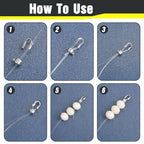 200PCS Wire Guards for Jewelry Making, Stainless Steel Wire Guardian Protectors, U Shape Wire Guard Loops Thread Protector, Silver U Shape Wires Guard Loops for Earring Bracelet Necklace DIY