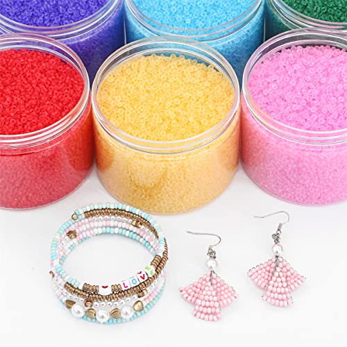4mm Frosted Glass Seed Beads for Jewelry Making, 1000pcs Tiny Glass Bead Matte Pony Loose Spacer Beads for Beading, Friendship Bracelet, Pendants, Necklaces, DIY Crafting, Darkness - color: Darkness