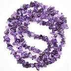 Genuine Amethyst Chip Beads 5-8mm Irregular Shaped Tumbled Chips Stone Loose Bead for Jewelry Making 1 Strand 32" - color: Amethyst
