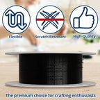 Soft Flex Kink Resistant Beading Wire - Very Fine 0.10 Diameter - Jewelry Making Bead Wire - 10 Ft - style: Black