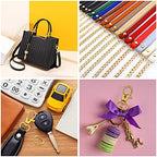 SANNIX 120 Pcs Key Chain Clip Hooks and D Rings Bulk Include 60Pcs Swivel Snap Hooks Lanyard Clips and 60Pcs D Ring for Keychains and Purse Hardware (1/2” Inside Width)