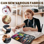 197PCS Sewing Kit for Adults, 43 XL Thread Spool, Beginners with Advanced Large Sewing Sets, Suitable for Travelers, Adults, Children, Beginners, Emergency Items, DIY and Family Sewing Kit - color: Color A