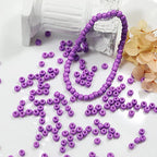 Bala&Fillic Purple Color 4mm Seed Beads About 1200pcs/100Grams in Bag, 6/0 Glass Craft Beads for Making Bracelet and Necklace (Purple) - color: Purple -4mm