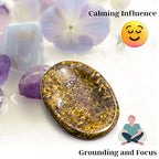 Amazing Gemstone Bronzite Worry Stone Crystals and Healing Stones - Stress Relief Gifts - Piedra Crystal Fidget for Meditation, Relaxation - Unique Stocking Stuffers and Birthday Gift - color: Bronzite