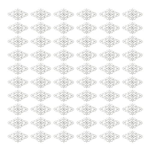 Hollow Filigree Charms - color: Antique Silver