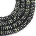 JOE FOREMAN 2x6mm Natural Green Canada Jadeite Jade Semi-Gemstone Heishi Disc Rondelle Spacer Beads for Jewelry Making Full 15" Strand Energy Stone Healing Power - color: Green Canada Jadeite Jade