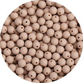 BONNY BOXX 1000PCs 6MM Matte Light Brown Acrylic Round Beads, Frosted Plastic Resin Bubblegum Balls Chunky Gumball Beads for Necklace and Bracelet Making, Crafting Supplies - color: Matte Light Brown, size: 6MM