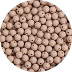 BONNY BOXX 1000PCs 6MM Matte Light Brown Acrylic Round Beads, Frosted Plastic Resin Bubblegum Balls Chunky Gumball Beads for Necklace and Bracelet Making, Crafting Supplies - color: Matte Light Brown, size: 6MM
