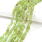 6-8mm Natural Green Peridot Nuggets Oval Free Tumbled Pebble Semi Precious Gemstone Loose Stone Beads Approx 15.5 inch for DIY Jewelry Making - color: Green Peridot