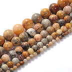 Natural Stone Beads 12mm Crazy Lace Agate Gemstone Round Loose Beads Crystal Energy Stone Healing Power for Jewelry Making DIY,1 Strand 15" - color: Crazy Lace Agate, size: 12MM