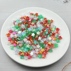 450 PCS Acrylic Star Shape Beads AB Colors Loose Pony Spacer Beads with Hole for Jewelry Making Necklace Earring Key Chains DIY Projects(Mixed White/Red/Green Series) - color: Mixed White/Red/Green Series