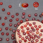 BONNY BOXX 1 Strand Natural 5 * 8mm Carnelian Rondelle Beads, Natural Abacus Disk Stone Beads Loose Spacer Gemstone for DIY Bracelet Necklace Jewelry Making - color: Carnelian, size: 5*8MM
