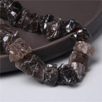 10-13mm Natural Irregular Freeform Raw Tea Quartz Stone Nugget Beads Reiki Crystal Healing Minerals Quartz Bead DIY Jewelry Making - color: Tea Quartz