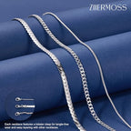 3PCS Gold Necklaces for Women,Chunky Statement Gold Plated Necklace Stack Layered Sterling Silver Herringbone Chains for Women Dainty Trendy Silver Chains Stacked Jewelry Gifts - color: silver cuban necklace set
