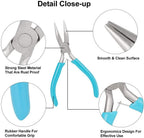 3-Piece Mini Pliers Tool Kit Includes Needle Nose, Round Nose Pliers, Diagonal cutting pliers, for Making Crafts, Repairing Electronic Devices