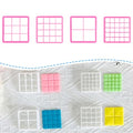Xaekicr Grid Square Polymer Clay Cutters Set – 4PCS Geometric Clay Cutters for DIY Jewelry Making, Clay Tools for Polymer Clay Molds and Earring Projects - color: L color