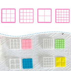 Xaekicr Grid Square Polymer Clay Cutters Set – 4PCS Geometric Clay Cutters for DIY Jewelry Making, Clay Tools for Polymer Clay Molds and Earring Projects - color: L color