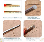 Wire Looping Wrapping Step Mandel Steel Round Bead Working Loop Jump Ring Metal Jewelry Forming Tool with 2pcs and 10 Sizes
