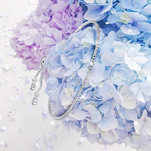DanLingJewelry 10pcs Adjustable Slider Bracelet Slider Extender Chains with Rhinestones Charms Ends for Jewelry Making DIY 8 Inches(220mm) P - color: StyleⅢ-10 pcs-Platinum