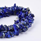 5-8mm 34 inches Natural Crystal Stone Beads for Jewelry Making Tumbled Drilled Irregular Gravel Gemstones Chips Stone Beads by Strand (Blue Lapis Lazuli) - color: Blue Lapis Lazuli