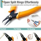 Beaditive Split Ring Pliers | Jewelry Making, Beading, Crafting | High-Carbon Steel | 5-Inch (Honeycomb) - color: Honeycomb