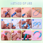 AIPRIDY Girls Toys Bracelet Making Kit, Clay Beads Jewelry Activity Kit, DIY Crafts Birthday Christmas Gifts for Girls Ages 5 6 7 8 9 10 11 12 Years Old (24 Colors 6500 Pcs) - color: 24 Colors 6500 Pcs