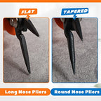 Mini Round Nose Pliers with Smooth Jaws - 5-Inch Jewelry Making Precision Pliers - style: Round Nose Pliers