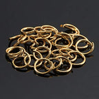 DanLingJewelry 200 pcs 304 Stainless Steel 19 Gauge Open Jump Rings 8mm for Jewelry Making Connectors Jewelry Finding Golden Color - color: 200 pcs - ф8mm δ 1mm - Golden