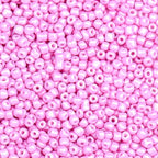 5000pcs Glass Seed Beads, 3mm 8/0 Small Individual Color Seed Beads Mini Pony Bulk for DIY Bracelet Necklaces Wrist Jewelry Making, Light Pink - color: Light Pink