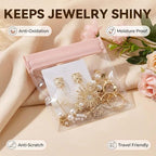 Anti Tarnish Jewelry Bags Clear Pvc Jewelry Storage Pouches with Zipper Plastic Packing for Earrings (30Pcs Anti Tarnish EVA Jewelry Bags Set) - color: 30Pcs Anti Tarnish EVA Jewelry Bags Set
