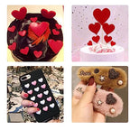 2 Pcs Heart Silicone Mold, Mixed Size Heart-Shaped Casting Jewelry Mold for Making Earrings & Jewelry Making Crafting Projects - color: mix-heart