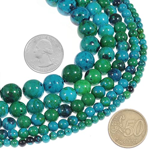 6mm Natural Phoenix Stone Gemstone Round Loose Beads Crystal Stone Bracelet Necklace Accessories Crafts for Jewelry Making DIY,1 Strand 15" - color: Phoenix Stone, size: 6MM