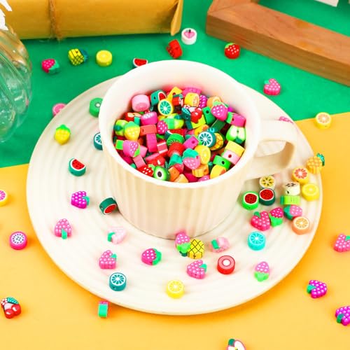 Fruits Polymer Clay Beads - color: Fruit Color