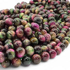 ABCGEMS High-Flash Galaxy Tiger's Eye Beads from Africa (Blend of Green & Purple Hues that Mimic The Beauty of The Galaxy) DIY Jewelry Making Beading Supplies - Smooth Round 10mm - color: Galaxy Tiger Eye- Green (Africa)
