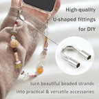 300Pcs Wire Guardian Protectors 0.7mm Hole U Shape Wire Guard Loops Thread Protector for Jewelry Making Findings Earring Necklaces Bracelet DIY Supplies (Silver) - color: silver