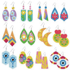 BEUNITONE 12 Pairs Long Style Diamond Art Earring Making Kits for Adults, DIY Drop Dangle Earring Making Supplies Kit, Fun Duck Art Earrings Ornament for Women Birthdays Holiday Handmade Gift - style: Long Earrings