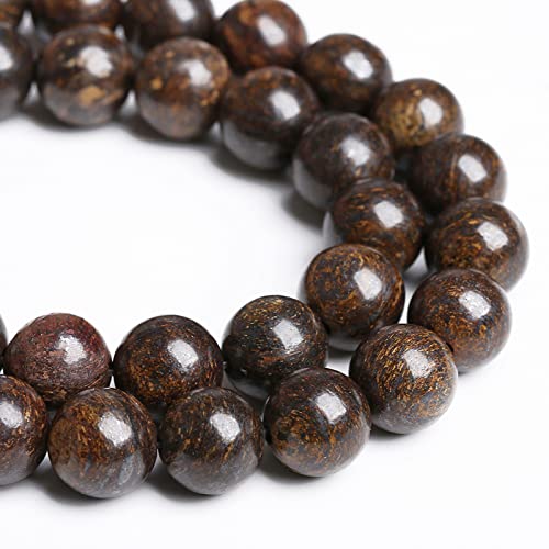 4MM 86PCS Natural Stone Bronzite Gemstone Spacer Loose Beads for Jewelry Making DIY Bracelet Necklace 1 Strand - color: Bronzite, size: 4mm