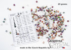 0.88 oz (25g, Approx. 300pcs) Mix of Faceted Fire Polished Pressed Czech Glass Beads 4mm (0.16in), Warm Color Mix Transparent - color: Mix 01 Warm Transparent, size: 25 g
