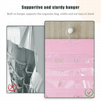 1 Pack Hanging Jewelry Organizer 80-Pocket Dual-sided Jewelry Storage for Earring Necklace Bracelet Ring Travel Holder, Pink - color: Pink