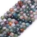 Indian Agate Beads for Jewelry Making Natural Gemstone Semi Precious 4mm Round Faceted 15" JOE FOREMAN - color: 4mm/faceted indian agate
