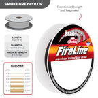 The Beadsmith Fireline by Berkley – Micro-Fused Braided Thread – 8lb. Test, .007”/.17mm Diameter, 15 Yard Spool, Smoke Grey – Super Strong Stringing Material for Jewelry Making and Bead Weaving - color: Smoke Grey, size: 8lb, .007”, 15 Yard