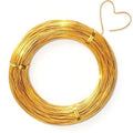 Aluminum Craft Wire,165 Feet 18 Gauge Aluminum Wire for Crafting/Jewelry Making/Floral Making/Sculpting, 1mm Bendable Metal Wires for Model Making/Picture Hanging/Handmade Beading etc(Gold) - color: Gold