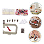 LIFKOME Portable Pearl Hand Press Beading Tool Pearl Setting Tool Set Rivet Fixing Machine for DIY Craft