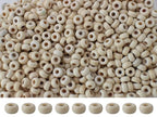 Natural Turquoise Seed Beads 4mm 1400pcs Small White Stone Abacus Loose Rondelle Space Beads Bulk for Necklaces, Bracelets, Hair, Keychains, Lanyards & Professional Jewelry Making and Adult Crafting - color: White Abacus