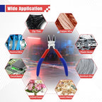 10 Pack 5" Small Wire Cutters - Side Cutter for Crafting Diagonal Cutting Pliers - Spring Loaded Wire Snips Dikes Clippers - Flush Cutters for Jewelry Making Artificial Flowers - size: 10 Pack