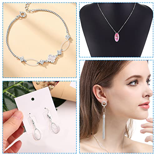 80 Pcs 4 Szie Open Bezel Pendants Hollow Frame Pendant Earrings Hoops Pendant Oval Frame Pendants Connectors Soldered Linking Ring for Earrings Findings DIY Craft Jewelry Making Accessory (Silver) - color: Oval-silver