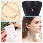 80 Pcs 4 Szie Open Bezel Pendants Hollow Frame Pendant Earrings Hoops Pendant Oval Frame Pendants Connectors Soldered Linking Ring for Earrings Findings DIY Craft Jewelry Making Accessory (Silver) - color: Oval-silver