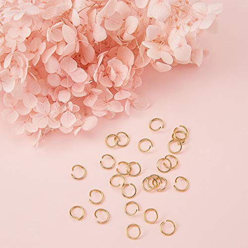 DanLingJewelry 200 pcs Golden Color 304 Stainless Steel 20 Gauge Open Jump Rings 7mm for Jewelry Making Connectors Jewelry Finding - color: 200 pcs - ф7mm δ 0.8mm - Golden